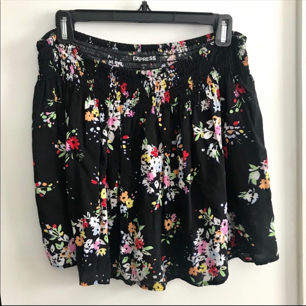 New Express Floral Skirt